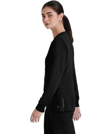 BARCO One Cadence Women's Front Closure Scrub Warm-Up Jacket - 4-Way Stretch, Black, Medium - Buy Online on GoSupps.com