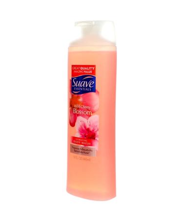 Suave Essentials Wild Cherry Blossom Body Wash 15oz - Pack of 2 | Hydrating Shower Gel - Buy Online on GoSupps.com