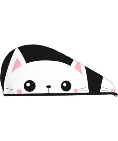 Cat Meow Microfiber Hair Towel | Super Absorbent Coral Velvet Wrap for Women | Quick Dry Cap for Long Curly & Thick Hair - Buy Online on GoSupps.com
