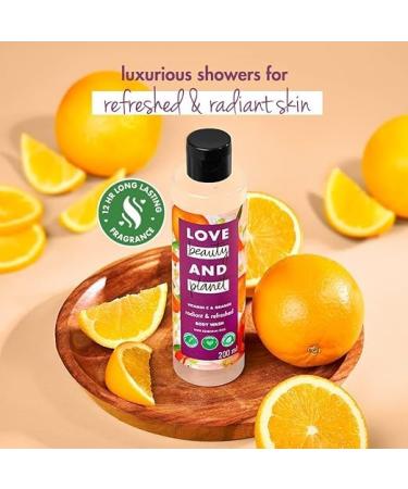 Buy Planet Vitamin C & Orange Body Wash | Natural Shower Gel for Glowing Skin | 200ml (6.7 Fl Oz) - International Shipping Available - Buy Online on GoSupps.com