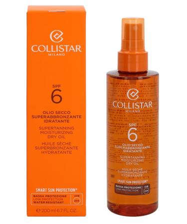 Collistar Super Tanning Moisturizing Dry Oil SPF 6 200 ml 6.7 Fl Oz Made in Italy italian import