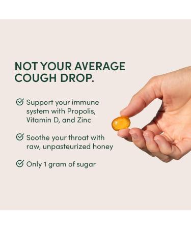 Soothing Honey Cough Drops - Immune Support with Vitamin D Zinc and Propolis - by Beekeeper's Naturals - Throat Soothing Lozenges 14 Ct(2pack) Honey 14 count (Pack of 2) - Buy Online on GoSupps.com