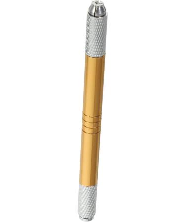 Healeved 5pcs Tattooing Brow Pen Eyebrow Pen Dual End Microblading Pen Tattooing Eyebrow Pen 0.8x0.8x12.1cmx5pcs Goldenx5pcs - Buy Online on GoSupps.com