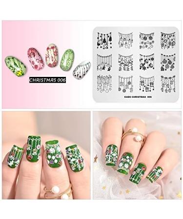 Christmas Theme Nail Art Stamping Plate - Alexnailart CH006 - Buy Online on GoSupps.com