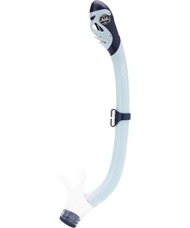 Cressi Junior Snorkeling Kit for Ages 3-10 - Mask, Dry Snorkel, Adjustable Fins, Net Bag - Lightweight Colorful Equipment - Rocks Pro Dry Set L/XL - Navy/Ice Cyan - Buy Online on GoSupps.com