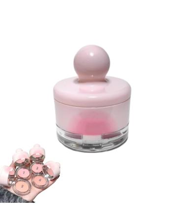 Creamy Blush Putty with Powder Puff 3 In 1 Blush Mud Multi-purpose Blush Putty with Powder Puff Soft Creamy Blush Putty (02 02 1 g (Pack of 1)