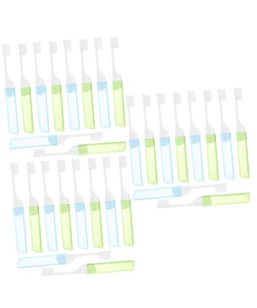 FRCOLOR 30 Pcs Portable Toothbrush Travel Toothbrushes Soft Bristles Toothbrushes Soft Bristle Toothbrush Hotel Toothbrush Travel Toothbrush Kit Accessories Clean Soft Brush Wire