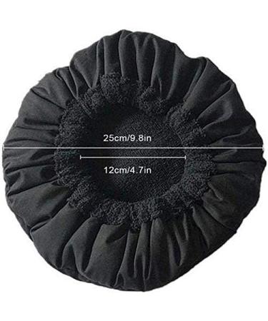 Flaxseed Heat Cap for Deep Conditioning - Natural Thermal Cap + 10 Disposable Shower Caps (Black) - Buy Online on GoSupps.com
