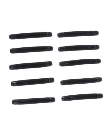 Angoily 20 pieces silicone cover for glasses earset set glass bone holder glasses pipe glasses pipe glasses bone covering slide cover slipproof glasses legs glasses peak schnapps glasses SIZE 1 black