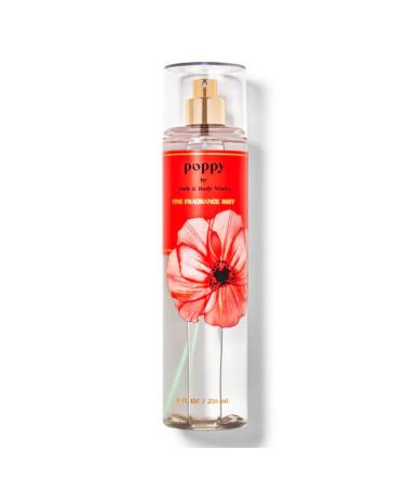 Bath & Body Works Poppy Fine Body Fragrance Mist 8 Fluid Ounce (Poppy) - Buy Online on GoSupps.com
