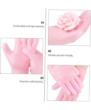 Gogogmee 1 Pair Beauty Protective Glove Women Moisturizing Gloves LED Eyebrow Clip Dry Rough Hand Moisturizing Skin Hand Gloves Exfoliating Hand Gloves Womens Gloves Sebs - Buy Online on GoSupps.com