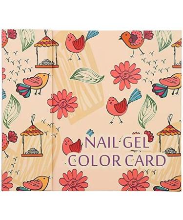 Professional 120 Colors Nail Art Color Card Nail Polish Gel Color Display Book Manicure Tool (Birds singing and flowers fragrant 120 color card) - Buy Online on GoSupps.com