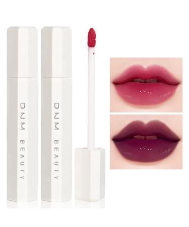 Kaely 2 Colors Hydrating Lip Stain Tinted Lip Balm Long Lasting Non-Stick Liquid Lipstick Waterproof Lip Gloss Makeup Sets Christmas Birthday Gifts for Women Labiales Tinte labial 01+04 2 Count (Pack of 1) CHERRY&BERRY