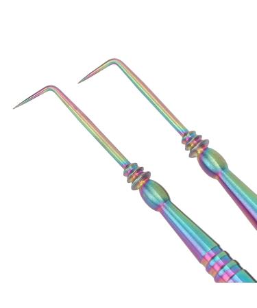 Eyelash Perm Tool - Stainless Steel Lash Lift Rod with Bamboo Handle | Double Head Cosmetic Tool (Colorful - Buy Online on GoSupps.com