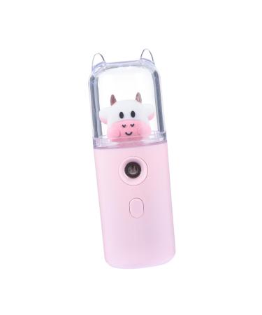 Mipcase Moisturizer Wireless Diffuser Facial Humidifier Mini Small Mister Humidifier Travel Blush 3.8x3.8x10.8cm