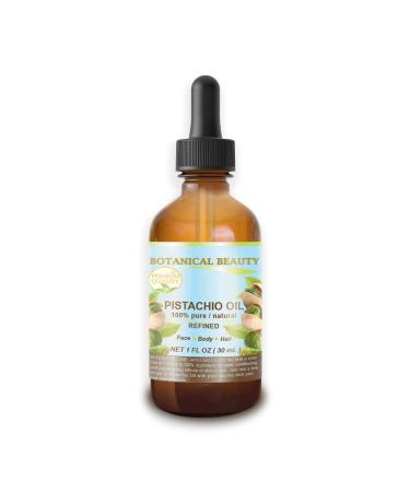 PISTACHIO OIL Italian Pistacia vera 100% Pure Natural Refined 1 Fl.oz.- 30 ml for FACE SKIN BODY HAIR NAILS FOOT CARE. Vitamin E Antioxidant Serum Skin Moisturizer by Botanical Beauty - Buy Online on GoSupps.com