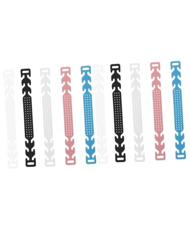 Magiclulu 10 pc hanging ear aid extension adjustment mask extension belt mask extension strap mask extension buckle Elder rings ELASTIC CHANGE Setting strap 15x1.5cmx2pcs