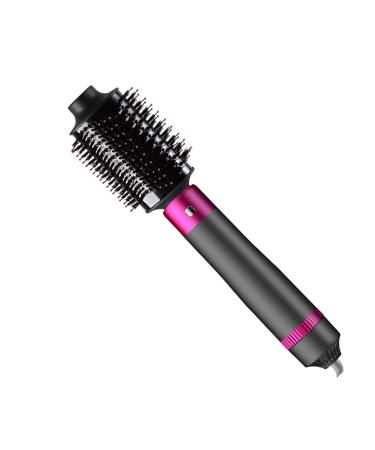TANSHINE Hair Dryer Brush and Volumizer One Setp Hot Air Styling Brush 2 in 1 Round Blow Dryer with Comb Volumizer for Hair Straightening Curling Salon Hair Curler Grey 3 in 1