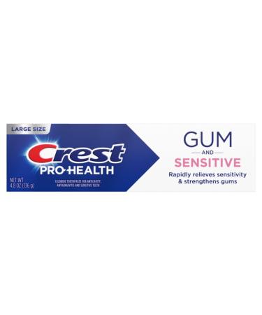 Crest Pro-Health Sensitive and Gum All Day Protection Toothpaste 4.8 oz- Anti cavity Antibacterial Fluoride Clinically Proven Sensitivity 4.8 Ounce (Pack of 1) - Buy Online on GoSupps.com