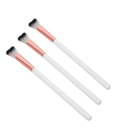 IWOWHERO 3pcs Fish Tail Brush Makeup Tool Portable Nose Brush Nose Brush for Women Makeup Brush Wooden Handle 18.50X1.00X1.00CM As Shown