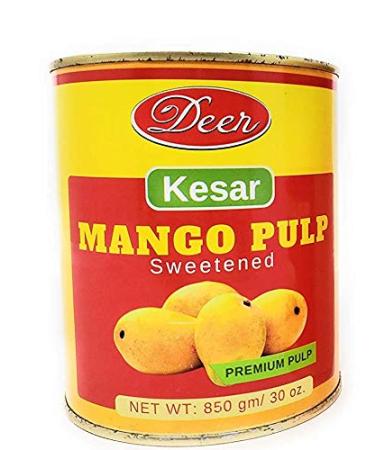 Deer Kesar Mango Pulp (Sweetened)