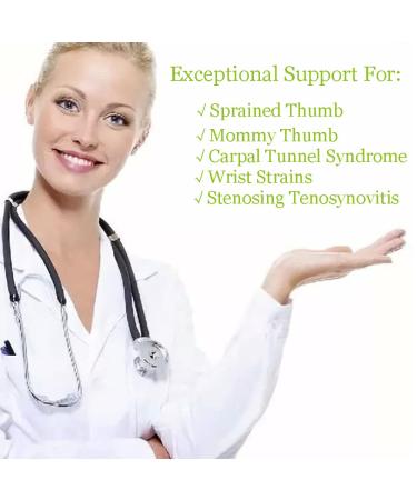 Thumb & Wrist Stabilizer Splint for Pain Relief | BlackBerry Thumb Trigger Finger Arthritis Carpal Tunnel | Lightweight & Breathable for Right/Left Hand - Buy Online on GoSupps.com