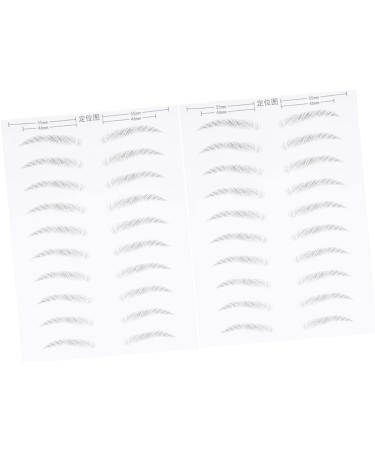 FOMIYES 4 Sheets Pairs Makeup Stickers Realistic Waterproof Imitation Eyebrows Cosmetic Supplies Hair Miss - Buy Online on GoSupps.com