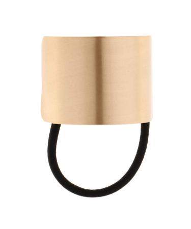Inzopo Women's Gold Hair Ponytail Ring Cover - Metal Cuff Wrap Holder Headband Elastic Style - Buy Online on GoSupps.com