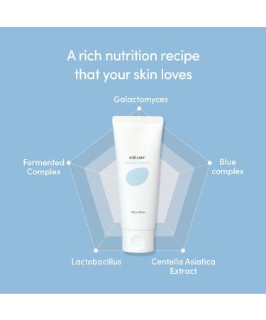 abluer Barrier Cream 3.52 oz Ceramide Hydration Capsules Galactomyces Lactobacillus Centella Extract Blue Complex Hypoallergenic Moisturizing Cream for Sensitive Skin Korean Skin Care - Buy Online on GoSupps.com