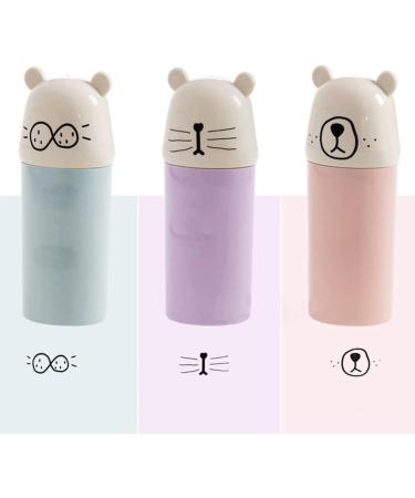 Digjobk Pink Toothbrush Mug & Travel Cup - Cartoon Water Bottle Bathroom Accessories & Toothpaste Holder - 19*7 cm - Buy Online on GoSupps.com