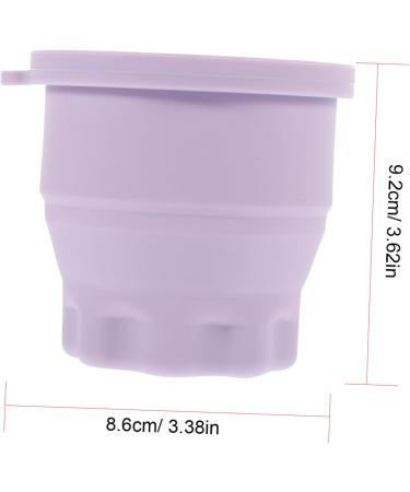 Retractable Silicone Scrub Cup Drying Rack Brush Cleaning Bowl Brush Clean Bowl Brush Rinsing Bowl Cosmetic Brush Cleaning Tool Purple Cleaner Makeup Brush Silica Gel 9.2X9.2X8.6CM Purple - Buy Online on GoSupps.com