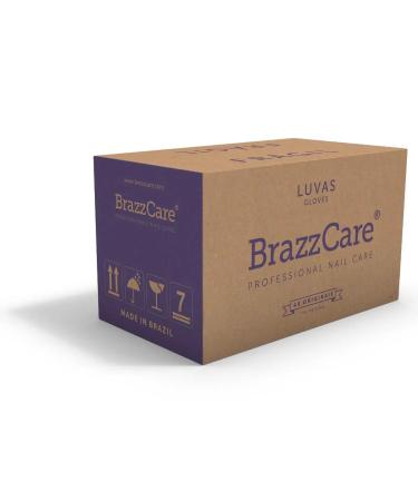 OCIBEL Box of 90 bags of BrazzCare BalbCare Brazilian manicure glove including 1 file and stick for manicure artificial nails and nail art