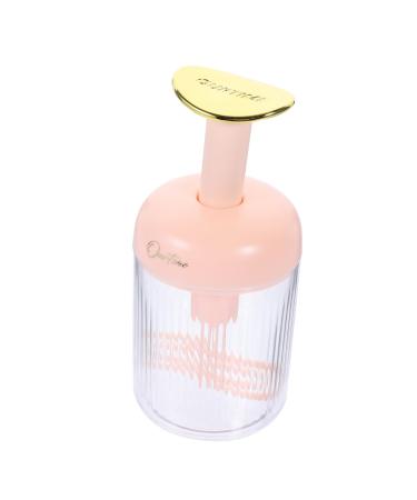 NOLITOY Face Wash Facial Face Shampoo Foam Pump Bottle Washing Face Whip Bubble Maker Foaming Pump Bottle Foam Bottle Pump To Rotate Cup Abs Pink The Bubble
