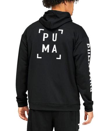 PUMA Men's Train Logo Hoodie - Black | Small | Coats & Jackets for Casual Outerwear - Buy Online on GoSupps.com