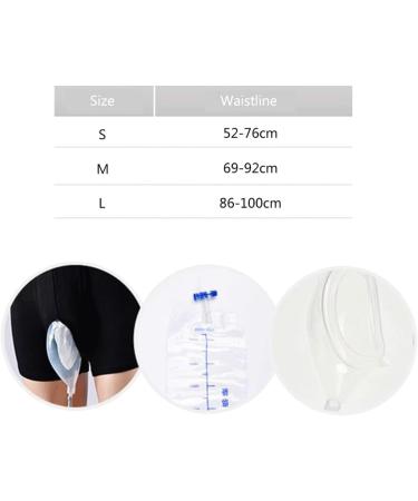Pee Bag Wearable Urine Bag Incontinence Pants for Men Portable Leak Proof Urine Funnel Urinary Drainage Stabilizatio Device Urine System Holder Bag for Travel Outdoor Use (Size : Large (86-100cm)) - Buy Online on GoSupps.com