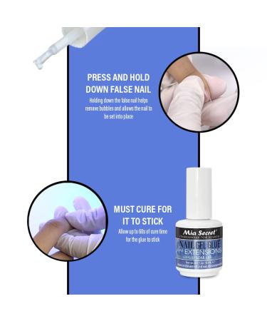 MIA SECRET Nail Gel Glue for Extensions - 0.5oz UV-LED Soak Off - Buy Internationally - Buy Online on GoSupps.com
