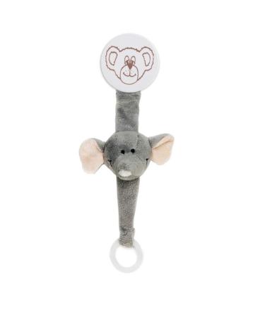 Pacifier chain elephant Teddykompaniet grey
