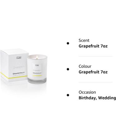 Luxury Grapefruit Scented Candle Gift for Women | 45 Hours Burn Time | Hotel Collection by The Copenhagen Company | Natural Wax Blend - Buy Online on GoSupps.com
