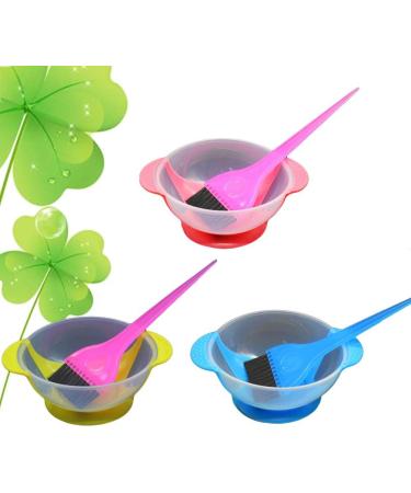 Beaupretty Salon Hair Coloring Dyeing Kit Plastic Hair Coloring Bowls Applicator Hair Dye Brush Tint Tool for DIY 3set - Buy Online on GoSupps.com
