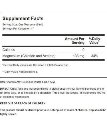 Pure Magnesium Solution - 8 Fl Oz Liquid | Fast Absorbing Formula - Buy Online on GoSupps.com