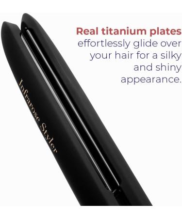 Infrarose Styler Titanium Edition Flat Iron - Fast Heating, One Pass Straightening - Skin Research Institute - Buy Online on GoSupps.com