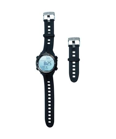 Cressi Dive Watch Computer Strap Extendor, Black/Black, One Size (KZ810000)