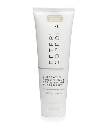 Peter Coppola a-Keratin Smoothing & Refinishing Treatment - Semi-Permanent - Improved Formula Enriched with Shea Butter - Nourishes  Repairs  Shields the Hair - Formaldehyde-Free  Aldehyde-Free (3 Ounce)