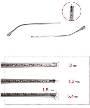 Jingyun Metal Eyeglass Replacement Temples - Durable Frames & Arms for Adults | International Shipping Available - Buy Online on GoSupps.com