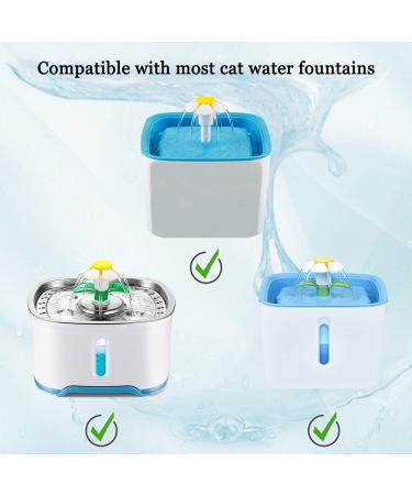 Cirfifth Cat Fountain Filter Replacement - 12 Pack for Square Cat Water Fountain - Buy Online on GoSupps.com