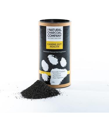 The Natural Charcoal Company Canine Gut Health - Organic Granulated Charcoal Powder Supplement for Dogs - Reduce Bad Breath Supports Digestion Gas Relief - 200g - Buy Online on GoSupps.com