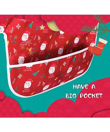 Shop Little Dimsum Christmas Baby Bibs - Waterproof Long-Sleeved Feeder Set (6-36 Months) | Ideal Gift for Kids - Buy Online on GoSupps.com