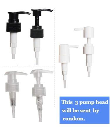2 Pack 500ml Refillable Transparent Plastic Pump Bottles - Shampoo & Shower Gel Containers - Bathroom Accessories - Buy Online on GoSupps.com