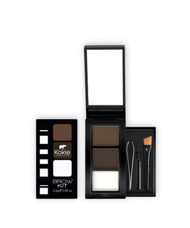 Kokie Cosmetics Brow Kit (Dark Brunette) Dark Brunette 0.09 Ounce