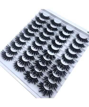 HBZGTLAD 20 Pairs 3D Mink Lashes - Dramatic Volume False Eyelashes (F082) - Buy Online on GoSupps.com